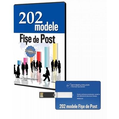 202 Modele de fise de post EDITABILE actualizate conform GDPR