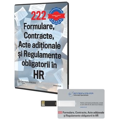 Stick - 222 Formulare, Contracte, Acte Aditionale si Regulamente obligatorii in HR