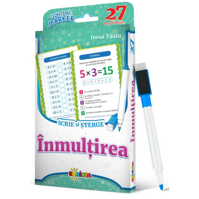 27 de cartonase. Scrie si sterge. Inmultirea