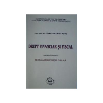 Drept financiar si fiscal- curs universitar