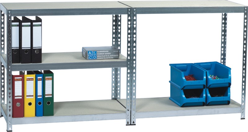 Raft metalic cu  5 polite din lemn, 180 x 46 x 92cm, capacitate incarcare 175kg/polita, ALCO