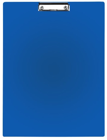 Clipboard simplu A3 - portrait albastru, plastifiat PVC, Alco