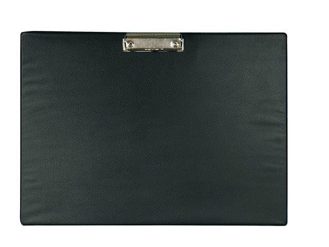 Clipboard simplu A3 - landscape negru, plastifiat PVC, Alco