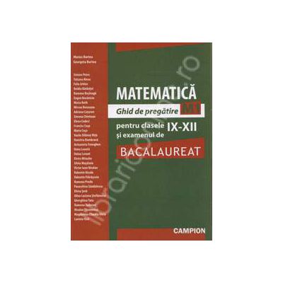Bacalaureat 2011 Matematica  - Ghid de pregatire M1