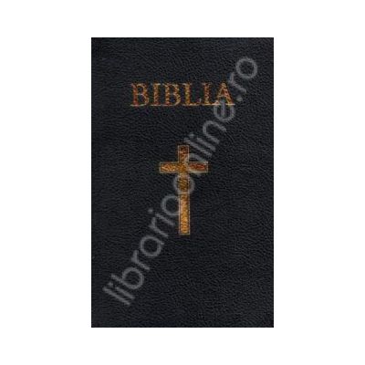 Biblia cu coperta cartonata pe culoarea grena, aurita (50833)