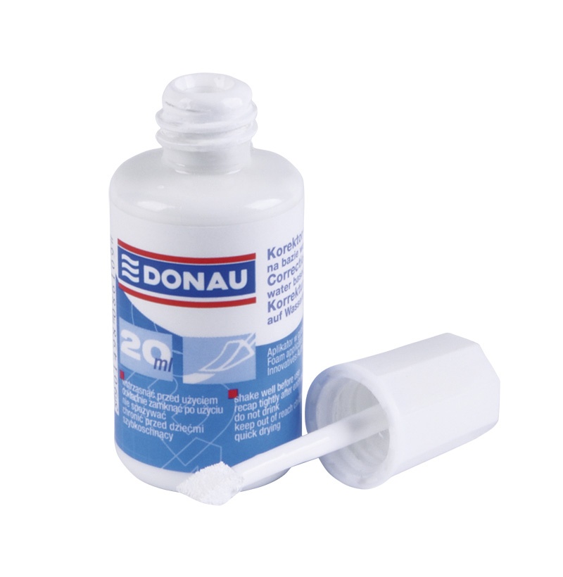 Fluid corector cu buretel, pe baza de apa, 20ml,  Donau