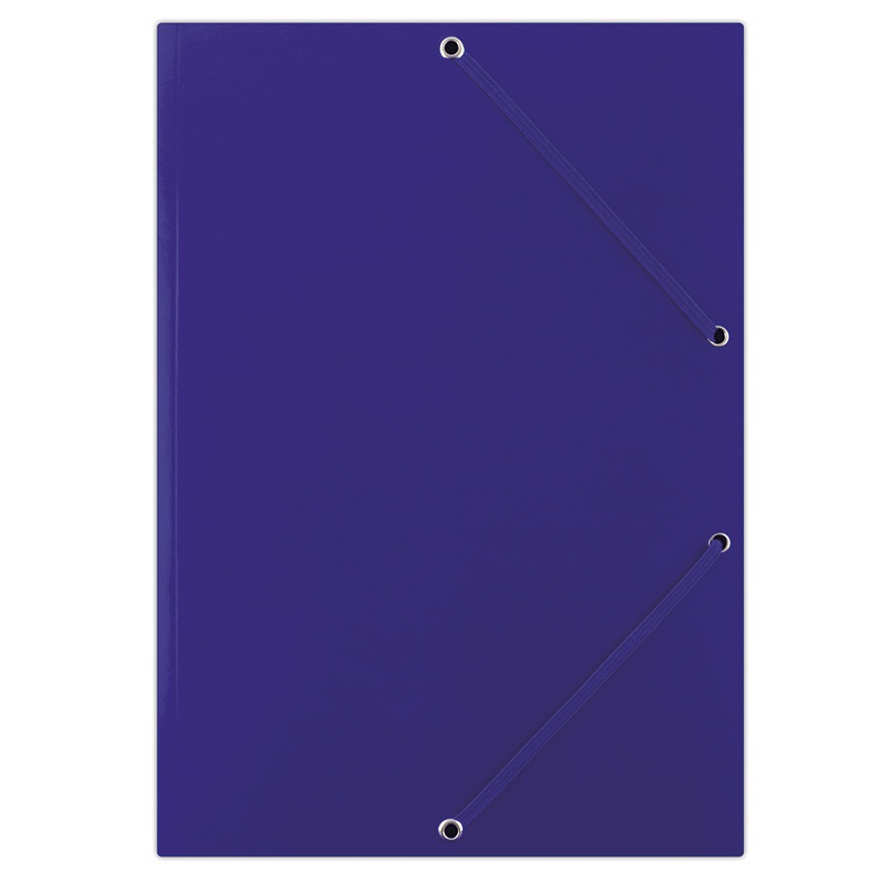 Mapa din carton plastifiat, cu elastic pe colturi, 400gsm, DONAU - albastru