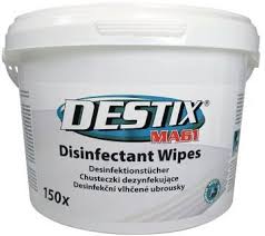 Servetele umede dezinfectante, 280 x 280mm, 150 buc/dispencer, Destix MA61 Jumbo XXL - aroma lamaie