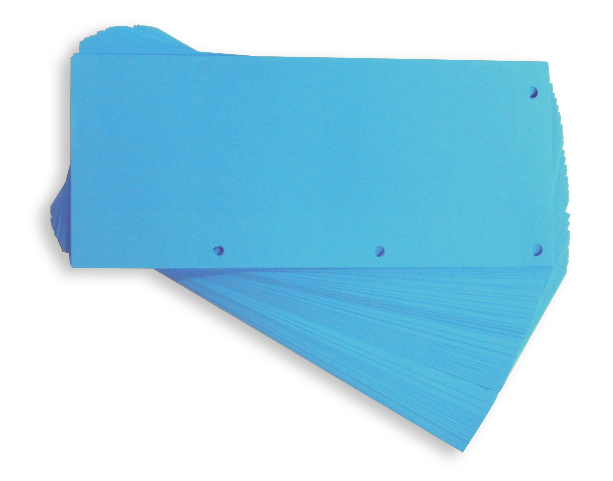 Separatoare carton pentru biblioraft, 190g/mp, 105 x 240 mm, 60/set, Elba Duo - albastru