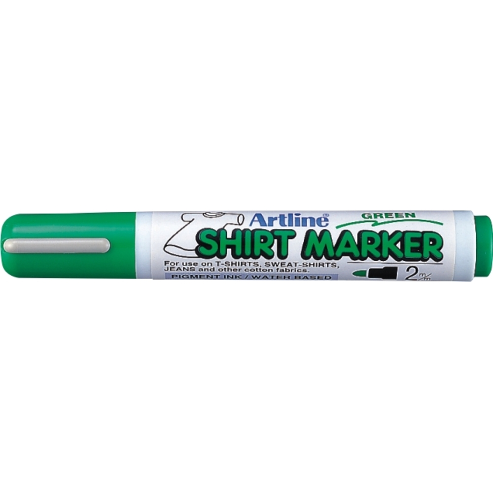 T-Shirt marker Artline, corp plastic, varf rotund 2.0mm - verde