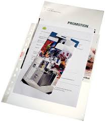 Folie protectie pentru documente A4 Maxi, 100 microni, 25buc/set, ESSELTE - transparent