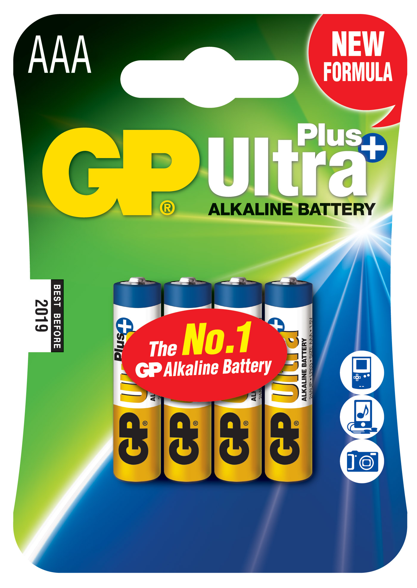 Baterie ultraalcalina R3,AAA, 4 buc/set - GP