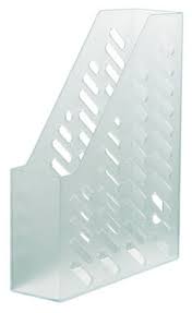 Suport vertical plastic pentru cataloage, transparent mat, Han Klassik