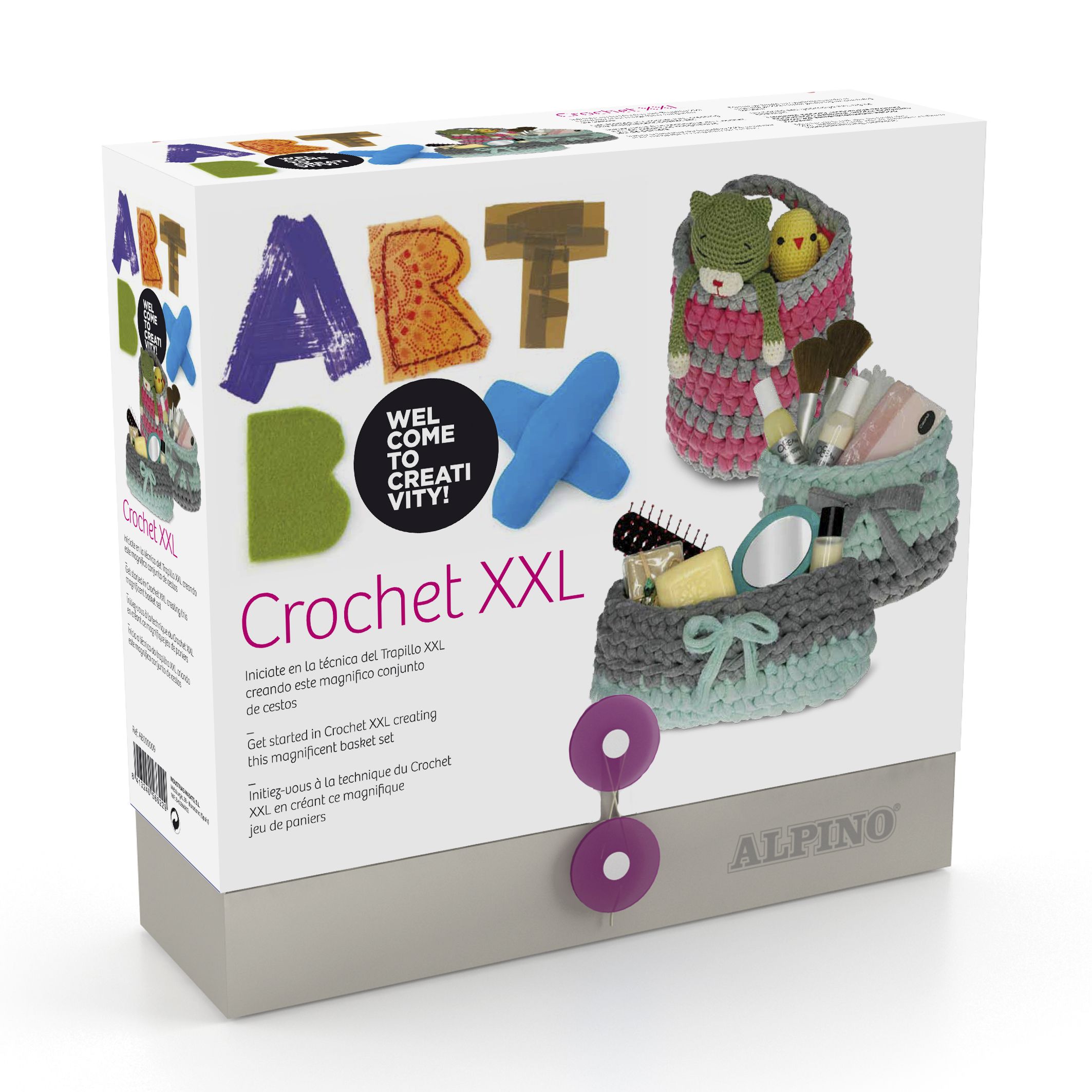 Cutie cu articole creative ALPINO ArtBox Crochet XXL