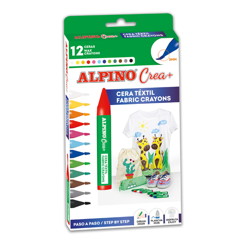 Set Alpino Crea   TEXTILE - creioane cerate