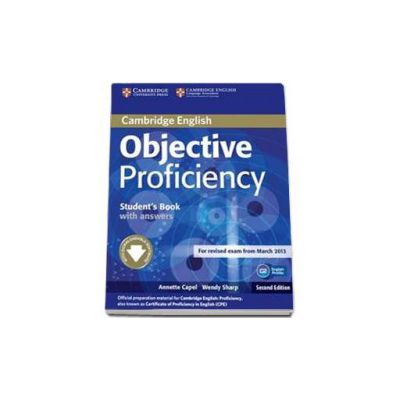 Objective Proficiency 2nd Edition Students Book with answers with. Manual pentru clasa a XII-a (L1)