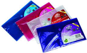 Mapa protectie documente, DL, cu capsa, 10/set, PUKKA - transparent violet
