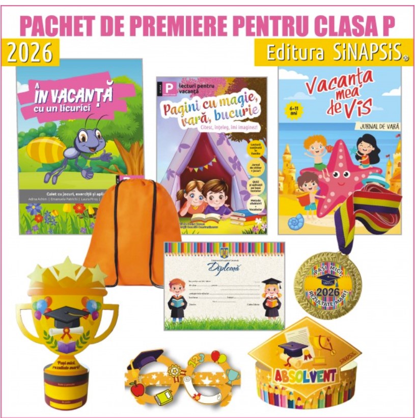 Pachet de premiere pentru clasa pregatitoare, editura Sinapsis 2026 Pachet de premiere pentru clasa pregatitoare, editura Sinapsis 2026