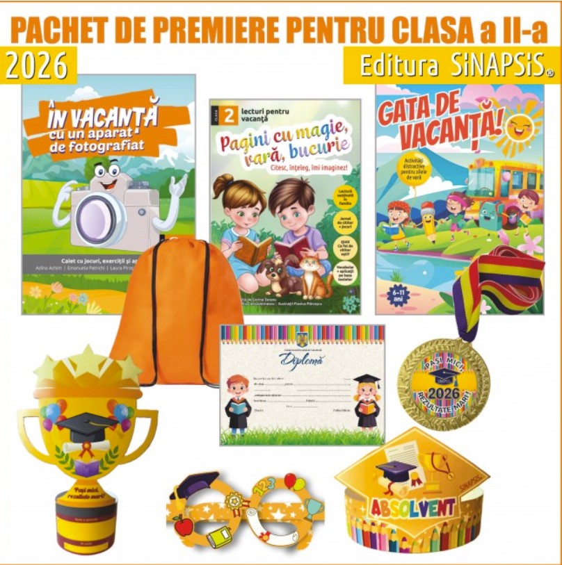 Pachet de premiere pentru clasa II, editura Sinapsis 2026 Pachet de premiere pentru clasa II, editura Sinapsis 2026
