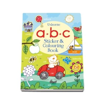 ABC sticker and colouring book