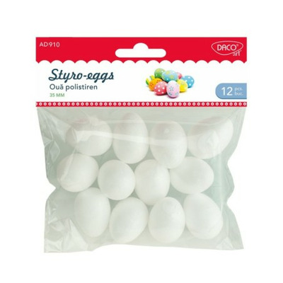 Accesorii craft - AD910 Oua polistiren 3.5 cm