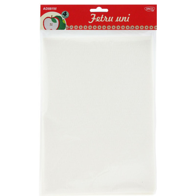 Accesorii craft - Fetru uni alb set 4