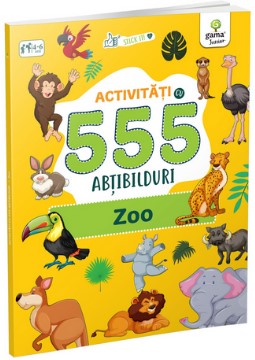 Activitati cu 555 abtibilduri - Zoo