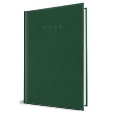 Agenda 2026 datata Standard Ro A5, 352 pagini , coperta buretata Verde