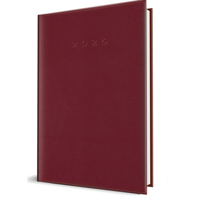 Agenda 2026 Herlitz, Datata Ro A5, 352 Pagini, Coperta Buretata, Culoare Bordo