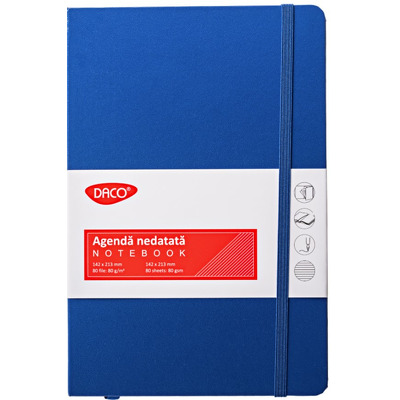 Agenda A5 nedatata cu 80 file Albastru