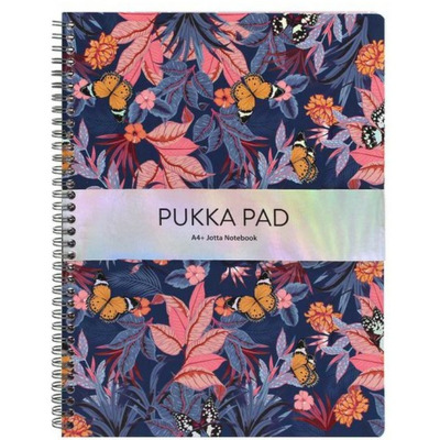 Agenda cu spirala Pukka Pad Bloom, format A4+, 160 pag, hartie 80 g dictando, coperti cartonate