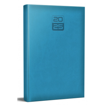 Agenda datata Tucson 2026, format A5, 352 pagini, culoare albastru deschis