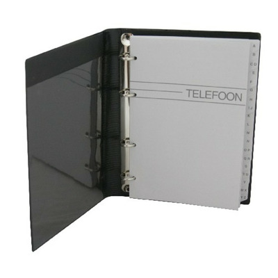 Agenda telefonica cu inele, 220 x 165 mm, cu index, Kangaro - culori asortate