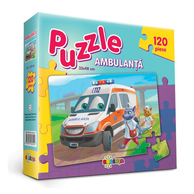 Ambulanta. Puzzle cu 120 de piese