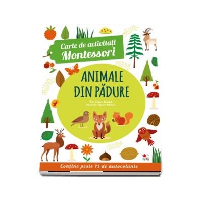 Animale din padure. Carte de activitati Montessori