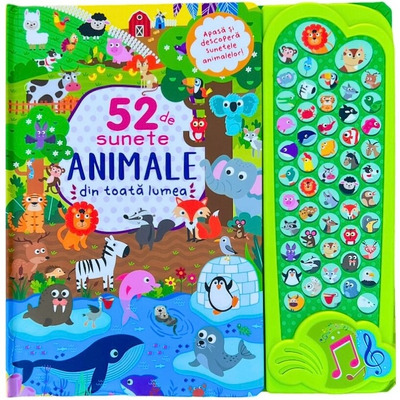 Animale din toata lumea cu 52 sunete Animale din toata lumea cu 52 sunete