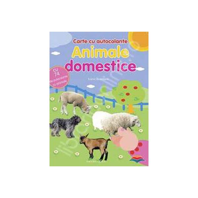 Animale domestice. Carte cu autocolante
