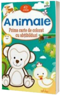 Animale. Prima carte de colorat cu abtibilduri (2-5 ani)