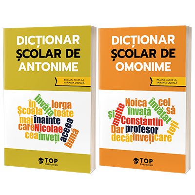 Set de dictionare scolare cu acces la varianta digitala - Antonime si Omonime
