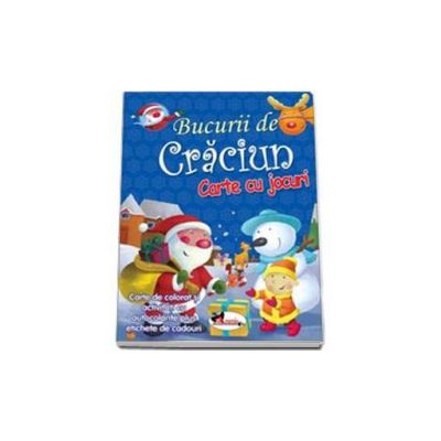Bucurii de Craciun. Carte cu jocuri (contine autocolante)