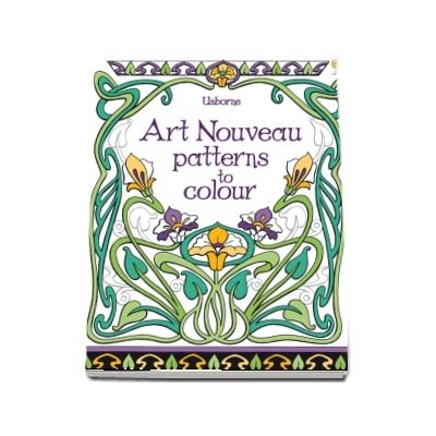 Art Nouveau patterns to colour