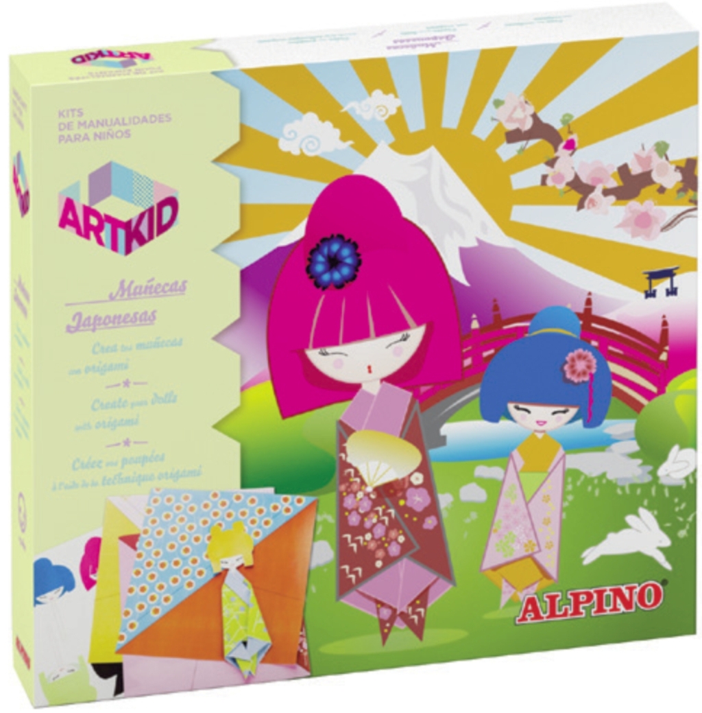 Cutie cu articole creative pentru copii, ALPINO ArtKid Japanese Doll
