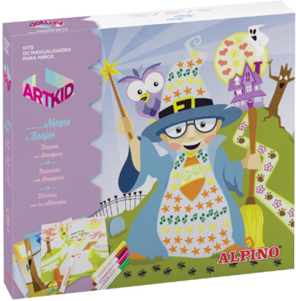 Cutie cu articole creative pentru copii, ALPINO ArtKid Magos y Brujas