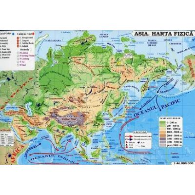 Asia. Harta fizica - Harta Politica (In conformitate cu programa scolara in vigoare)