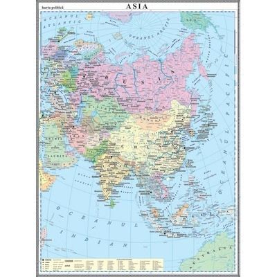 Asia. Harta politica 1000x14000 mm