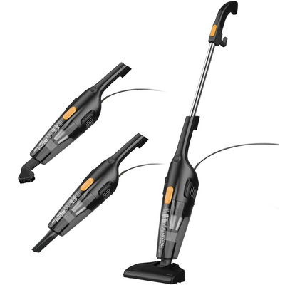 Aspirator cu fir Deerma DX115C, 2 in 1, 600W, 15000Pa, filtru HEPA, rezervor 1.2L, negru