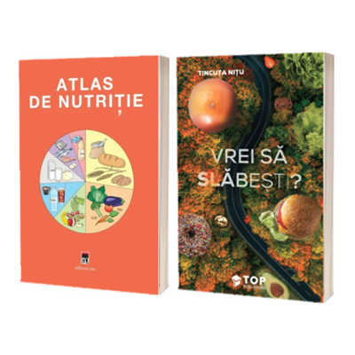 Pachet 2 carti despre nutritie: Atlas de nutritie si Vrei sa slabesti?