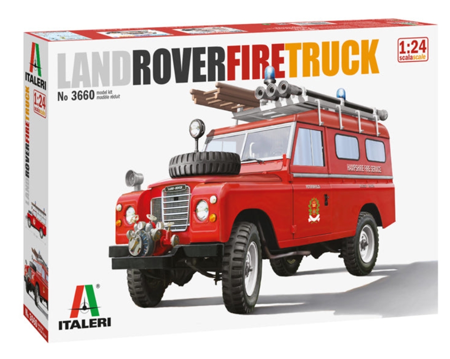 Automodel de construit Land Rover Fire Truck model 1975