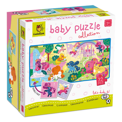 Baby Puzzle - Unicorni, Ludattica, 2-5 ani, 32 piese