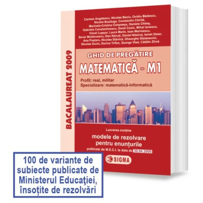 Bacalaureat 2009 Matematica M1. Ghid de pregatire